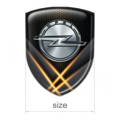 Opel Auto Emblem Orange Lights Design 