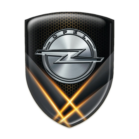 Opel Auto Emblem Orange Lights Design 