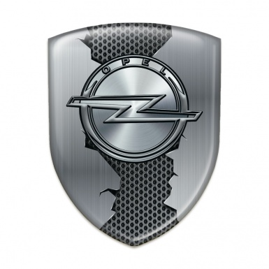 Opel Emblem Badge Logo Torn Metal Effect 