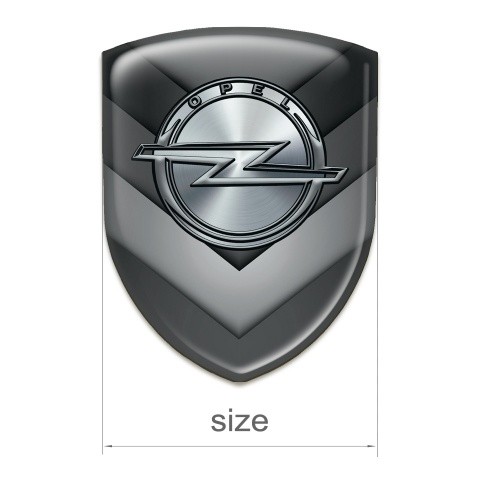 Opel Domed Emblem Gray Shades Details Design 