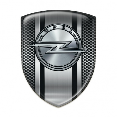 Opel 3D Gel Emblem Perforated Metal Design 