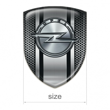Opel 3D Gel Emblem Perforated Metal Design 