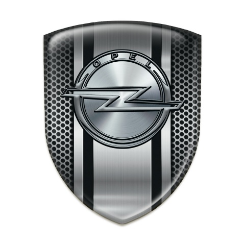 Opel 3D Gel Emblem Perforated Metal Design 