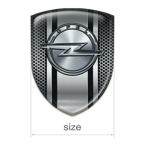 Opel 3D Gel Emblem Perforated Metal Design 