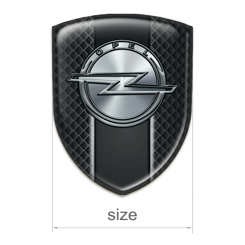 Opel Car Accessories Badge Dark Grid Design 