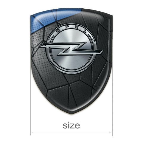 Opel Self Adhesive Car logo Emblem Blue Black Mosaic Effect 