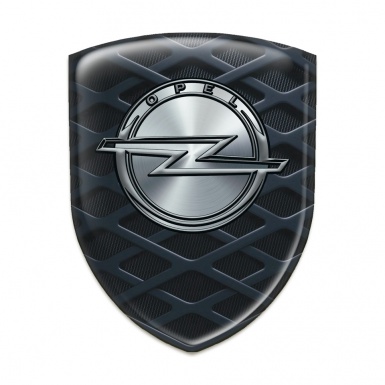 Opel Silicone Car Decal Badge 3 D Grid Design 