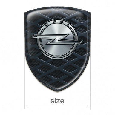Opel Silicone Car Decal Badge 3 D Grid Design 