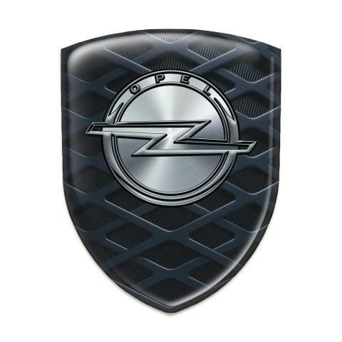 Opel Silicone Car Decal Badge 3 D Grid Design 