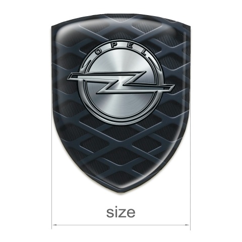 Opel Silicone Car Decal Badge 3 D Grid Design 