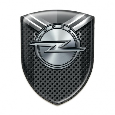 Opel Logo Emblem Perforated Base with Grey Detail Design 