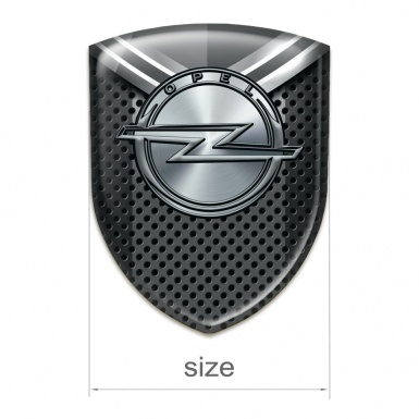 Opel Logo Emblem Perforated Base with Grey Detail Design 