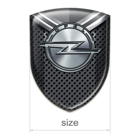 Opel Logo Emblem Perforated Base with Grey Detail Design 