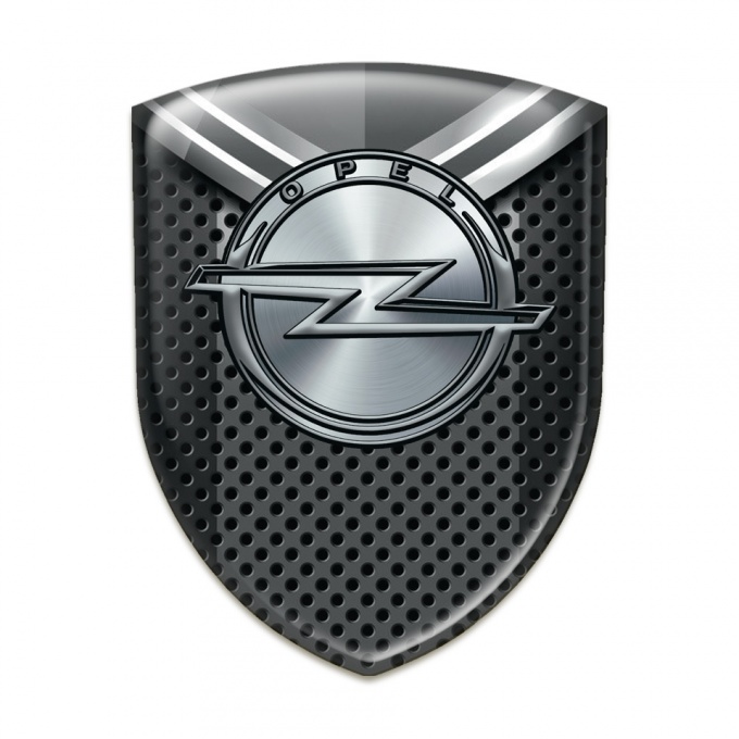 Opel Logo Emblem Perforated Base with Grey Detail Design 