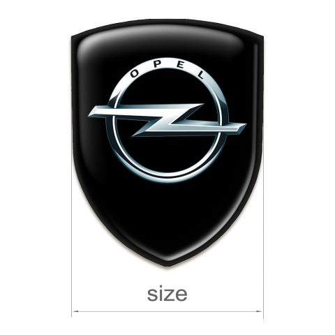 Opel Emblem Badge Logo Black Base Classic Logo 
