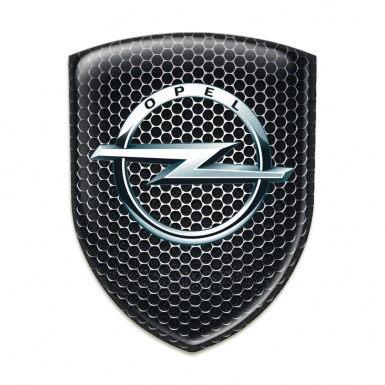 Opel Resin Sticker Perforated Steel base Classic Logo 