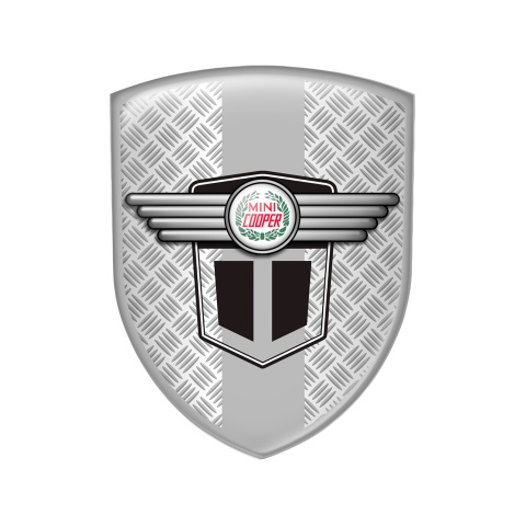 Mini Cooper Emblem Silicone Shield Steel Edition