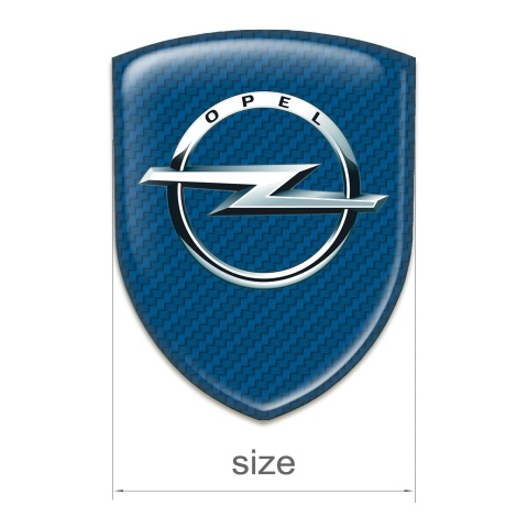 Opel Emblem Exterior Navy Blue Carbon Base Classic Logo 