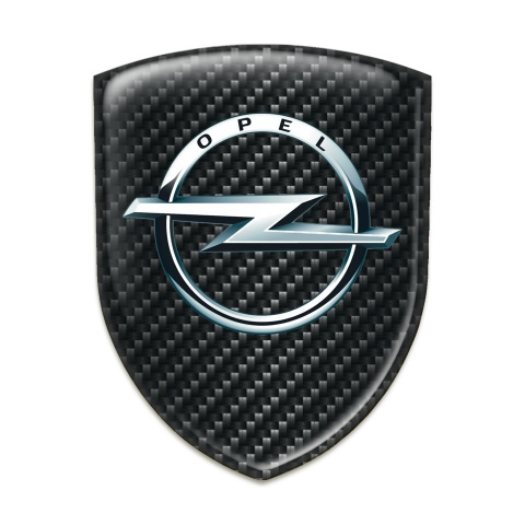 Opel Car Interior Badge Black Fibers Base Classic Logo Style 