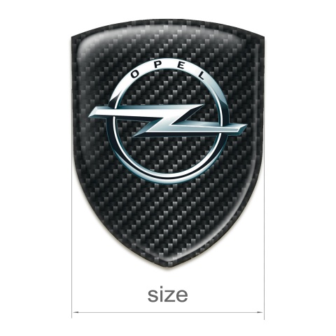 Opel Car Interior Badge Black Fibers Base Classic Logo Style 