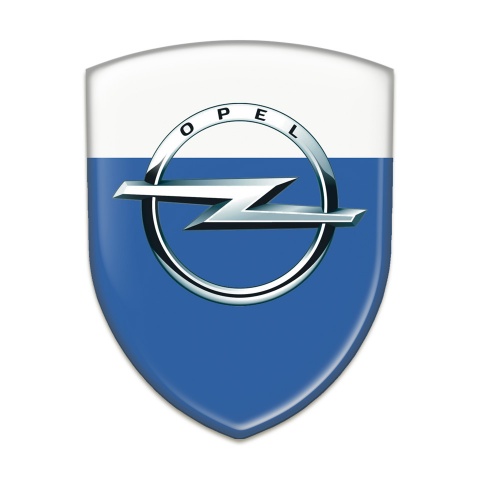 Opel Silicone Shield Blue White Base Classic Logo 