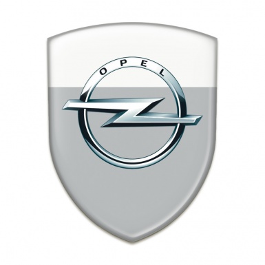 Opel Auto Emblem Grey White Base Classic Logo 