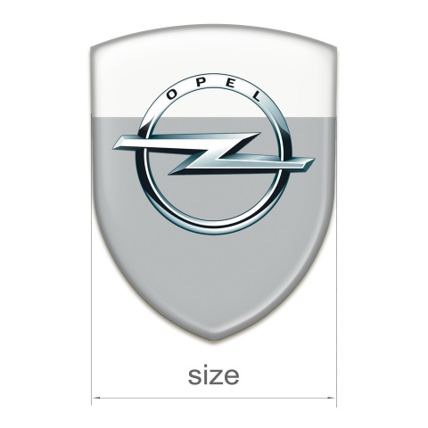 Opel Auto Emblem Grey White Base Classic Logo 