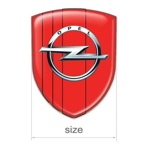 Opel Logo Emblem Stylish Red Decoration Style 