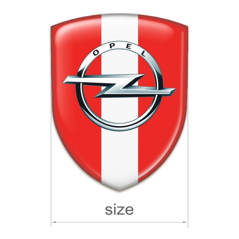 Opel Auto Emblem Red Background White Tape 