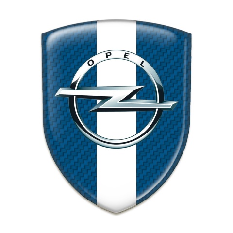 Opel Silicone Emblem Navy Blue carbon White Tape Variant 