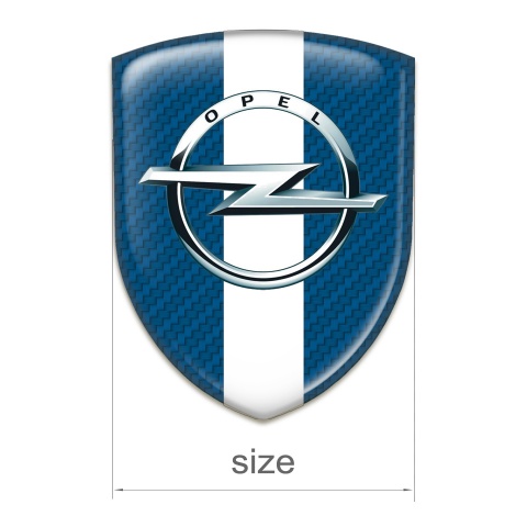 Opel Silicone Emblem Navy Blue carbon White Tape Variant 