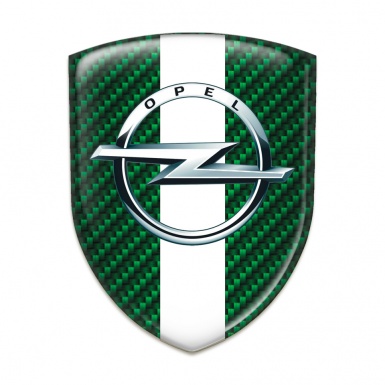 Opel Emblem Exterior Green Carbon White band Variant 