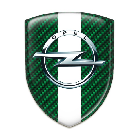 Opel Emblem Exterior Green Carbon White band Variant 