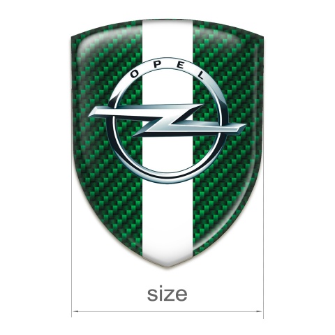 Opel Emblem Exterior Green Carbon White band Variant 