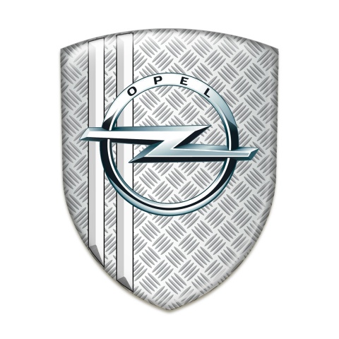 Opel Emblem Badge Logo Mesh Effect with White Lines Variant 