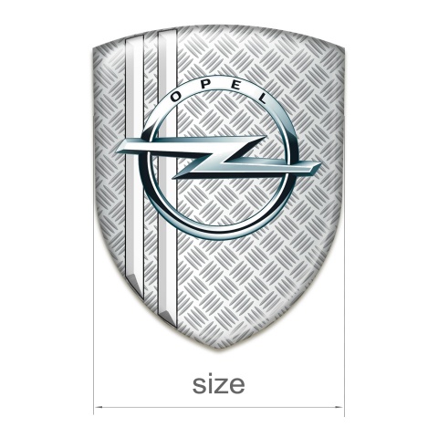 Opel Emblem Badge Logo Mesh Effect with White Lines Variant 