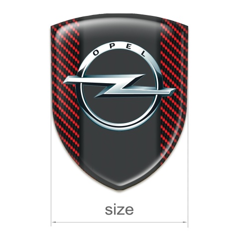 Opel Tuning Badge  Red Carbon Edition 