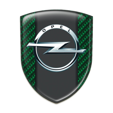 Opel Self Adhesive Car logo Emblem Green carbon Edition 