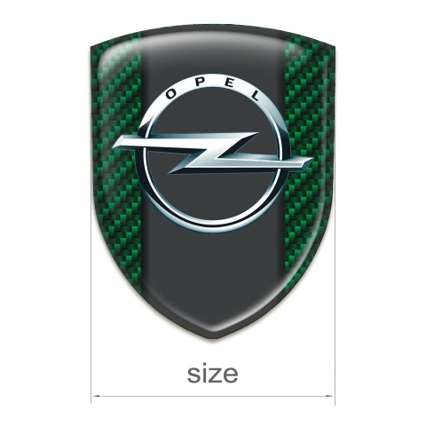 Opel Self Adhesive Car logo Emblem Green carbon Edition 