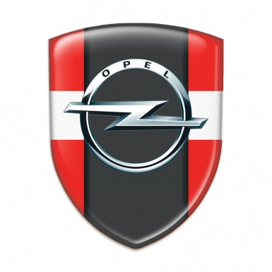 Opel Emblem Badge Logo red with White Band Edition 