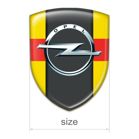 Opel Emblem Exterior Yelloow with Red Band edition 