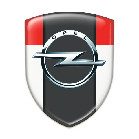 Opel Tuning Badge  White Red Edition 