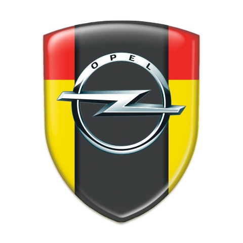 Opel Car Accessories Badge Yellow Red edition 
