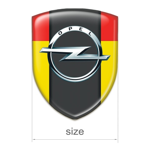Opel Car Accessories Badge Yellow Red edition 