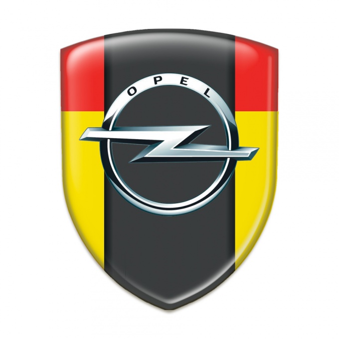 Opel Car Accessories Badge Yellow Red edition 