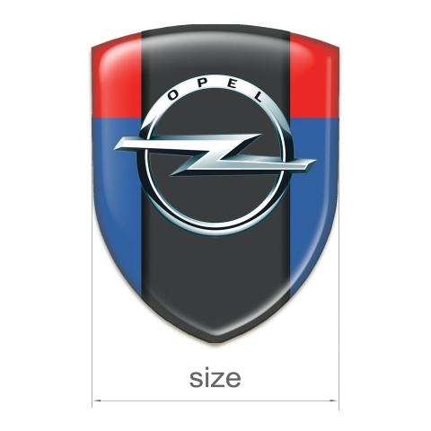 Opel Self Adhesive Car logo Emblem Blue Red Edition 