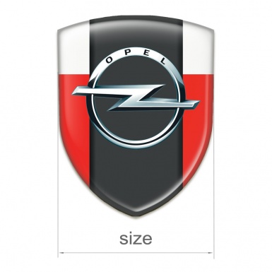 Opel Silicone Badge Red White Edition 