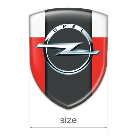 Opel Silicone Badge Red White Edition 