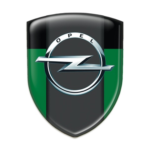 Opel Logo Emblem Green Black Edition 