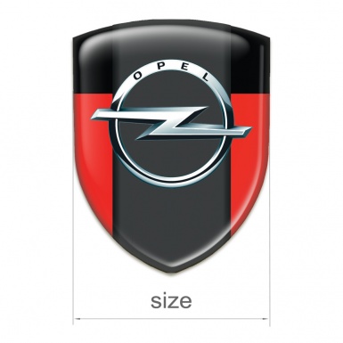 Opel Resin Sticker Red Black Edition 